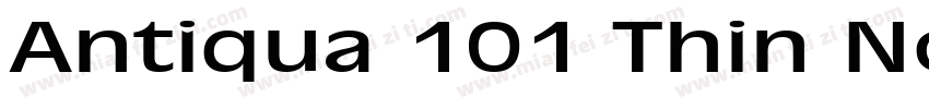 Antiqua 101 Thin Normal字体转换